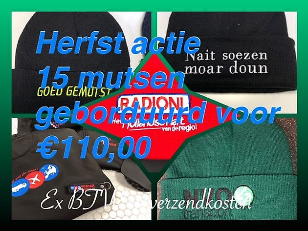 Wintermutsen laten borduren met naam of logo - Reclame en Borduurstudio An Zuidbroek