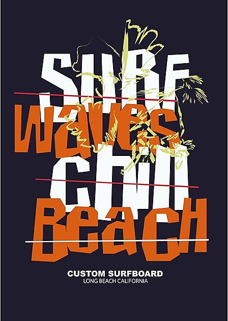 Surf Waves Chin Beach - Reclame en Borduurstudio An Zuidbroek