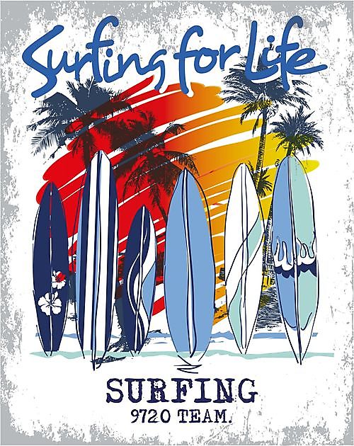 Surfing For Life - Reclame en Borduurstudio An Zuidbroek