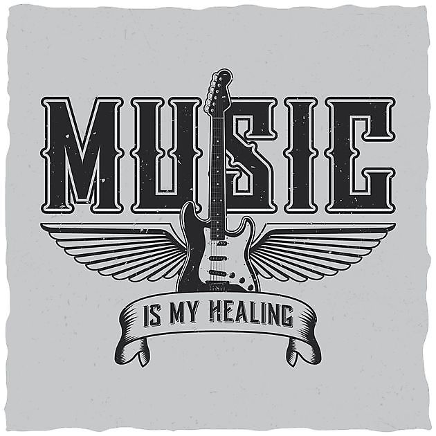 Music Is My Healing Reclame en Borduurstudio An Zuidbroek