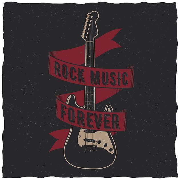 Rock Music Forever - Reclame en Borduurstudio An Zuidbroek
