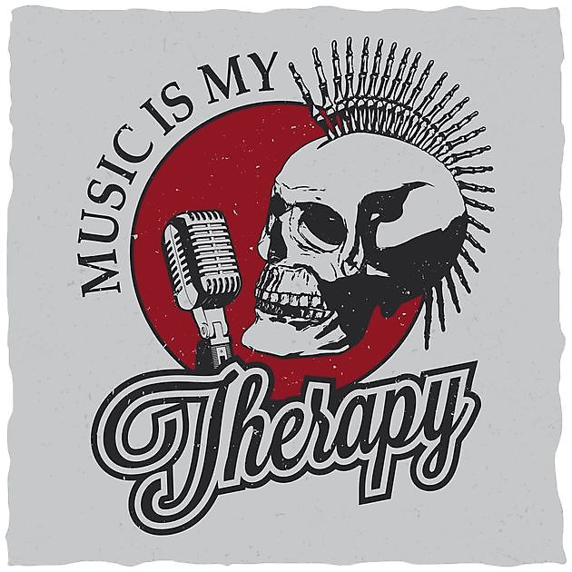 Music Is My Therapy Reclame en Borduurstudio An Zuidbroek