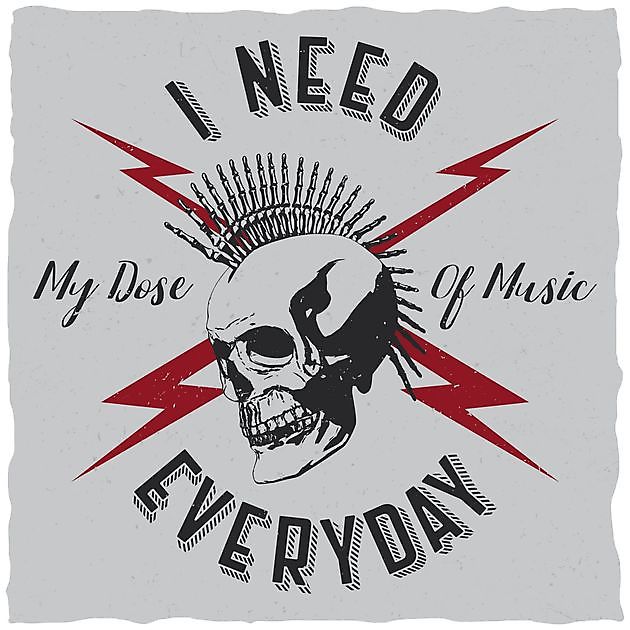I Need Music Everday - Reclame en Borduurstudio An Zuidbroek