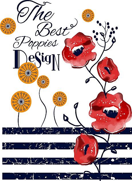 The Best poppies Design Reclame en Borduurstudio An Zuidbroek