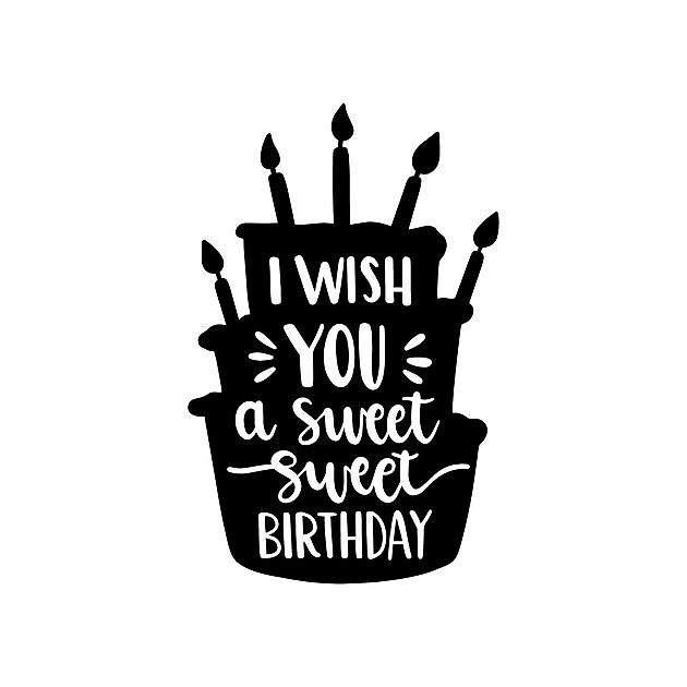 I Wish You A Sweet Sweet Birthday - Reclame en Borduurstudio An Zuidbroek