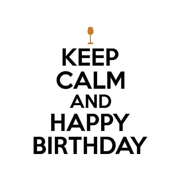 Keep Calm And Happy Birthday Reclame en Borduurstudio An Zuidbroek