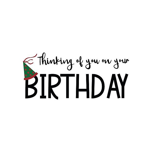 Thinking Of You On Your Birthday - Reclame en Borduurstudio An Zuidbroek