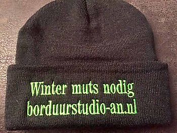 Borduren van kleding, mutsen en caps/petten Reclame en Borduurstudio An Zuidbroek