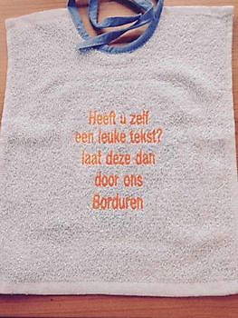 Geborduurde geschenken, afscheidskadootjes en kraamkadootjes Reclame en Borduurstudio An Zuidbroek